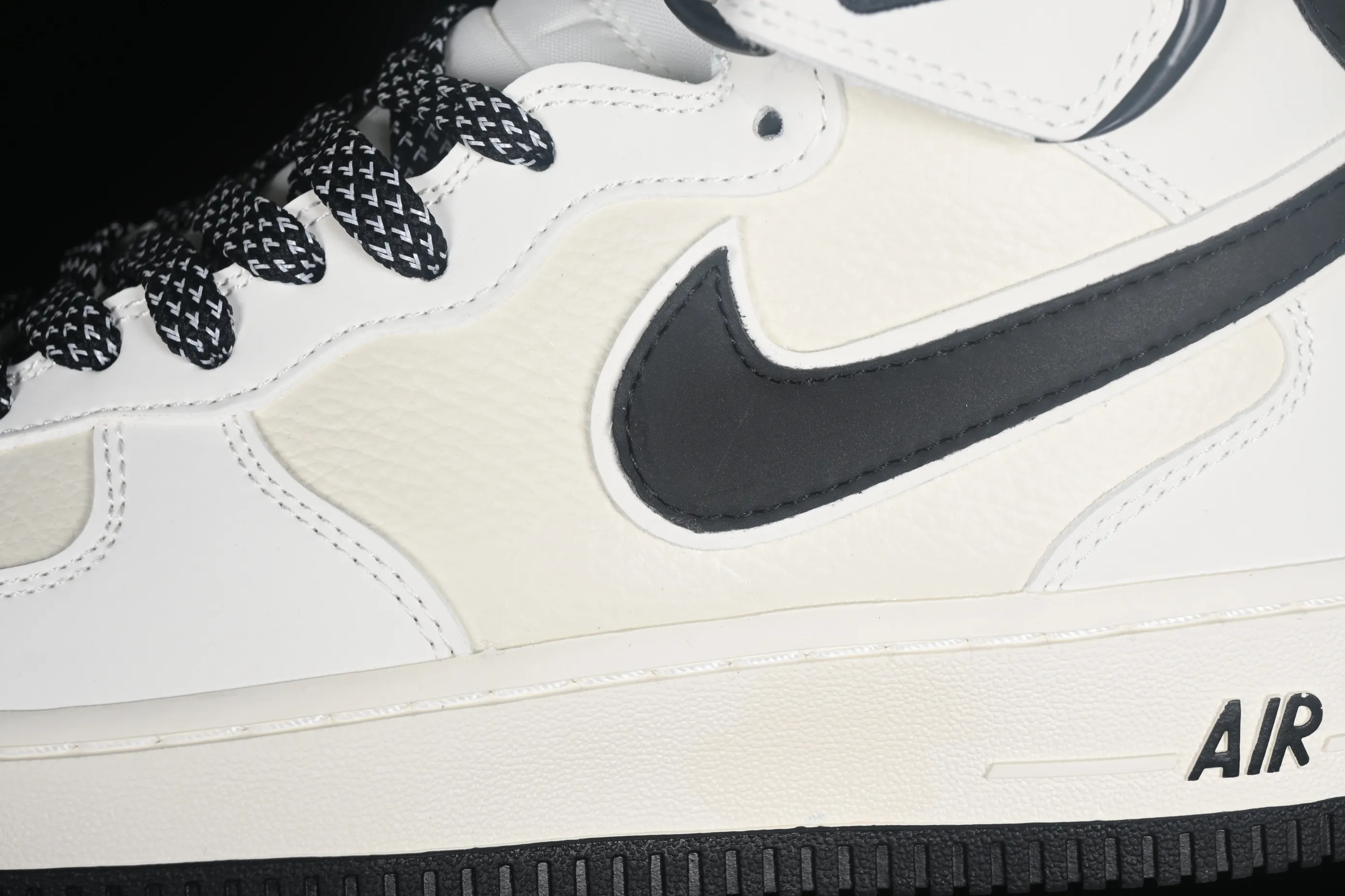 All categories Nk Air Force 1 Air Force series Nk Air Force 1 Mid Air Force mid-top Nk Air Force 1'07 Mid beige black hook Starry Air Force One mid-top casual sneakers SH0235-511